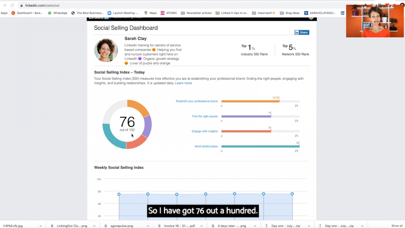 How Does Linkedin Measure You Sarah Clay Social