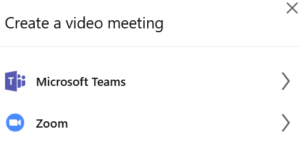 Create a video meeting in LinkedIn