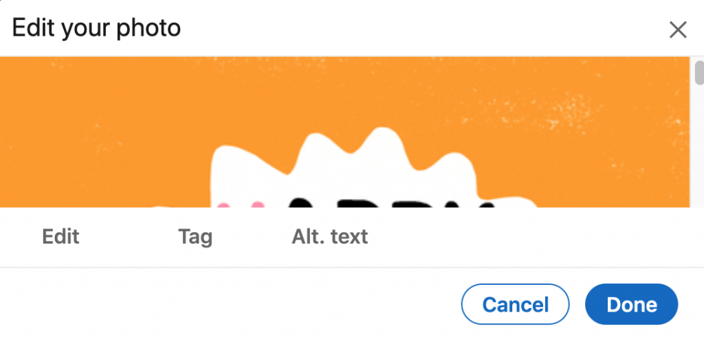 LinkedIn post showing how to add alt text
